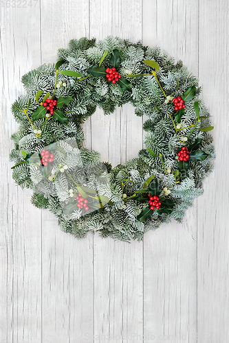 Image of Natural Spruce Fir Winter Solstice Wreath