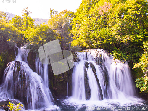 Image of beautiful waterfall