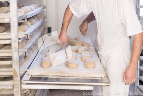 Image of bakers preparing the dough