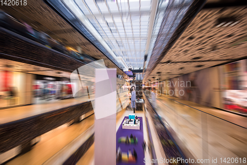 Image of Abstract blur of beautiful luxury shopping mall