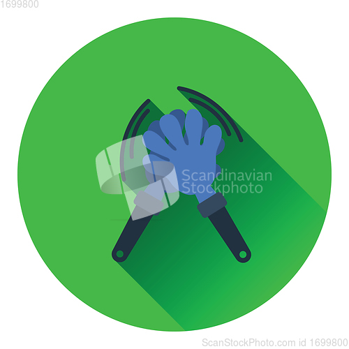 Image of Football fans clap hand toy icon