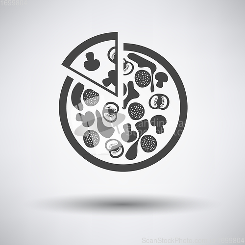 Image of Pizza on plate icon