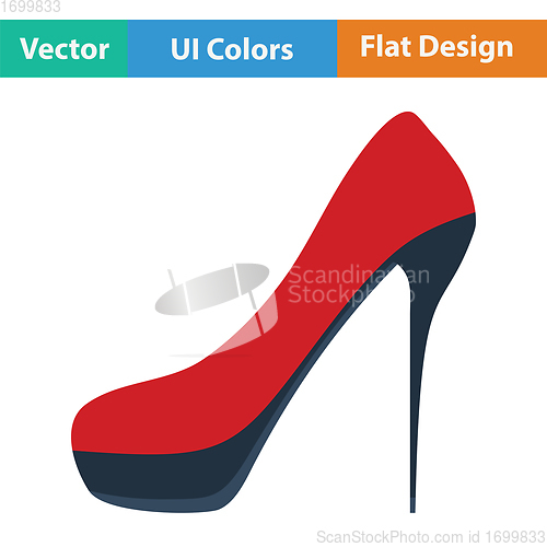 Image of Female shoe with high heel icon