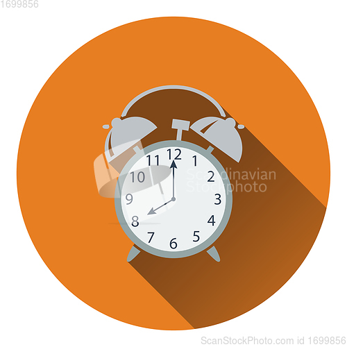 Image of Flat design icon of Alarm clock in ui colors