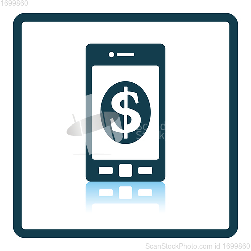 Image of Smartphone with dollar sign icon