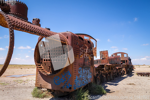 Image of Train cemetery in Uyuni, Bolivia