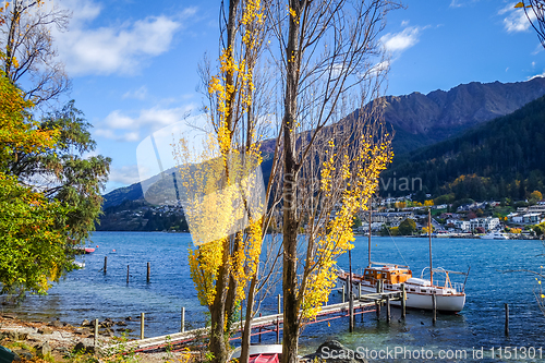 Image of Boat on Lake Wakatipu, New Zealand