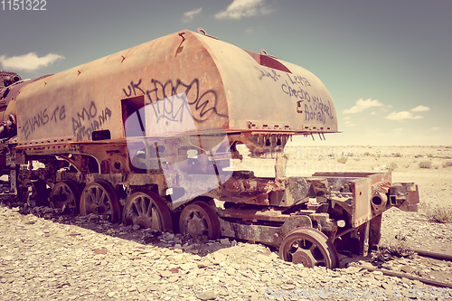 Image of Train cemetery in Uyuni, Bolivia