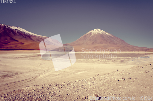 Image of Clear altiplano laguna in sud Lipez reserva, Bolivia