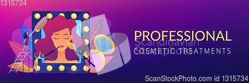 Image of Beauty salon concept banner header.