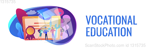 Image of Vocational education concept banner header.