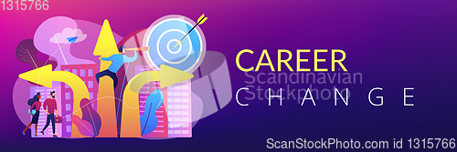 Image of Career change concept banner header.