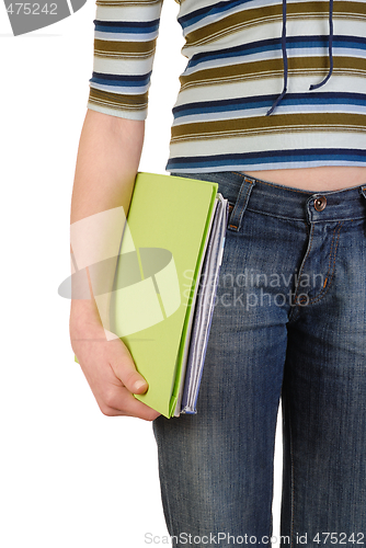 Image of Girl with Documents