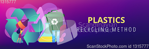 Image of Chemical recycling concept banner header.