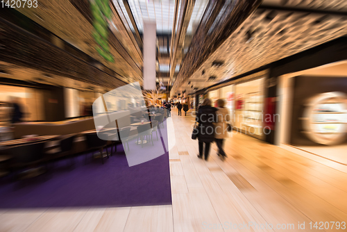 Image of Abstract blur of beautiful luxury shopping mall