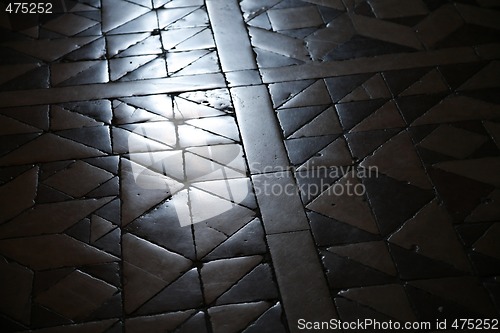 Image of Old worn churchfloor