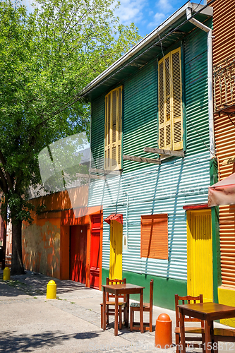 Image of Colorful houses in Caminito, Buenos Aires