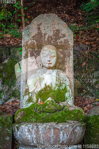 Image of Buddha statue in Chion-in temple graveyard, Kyoto, Japan