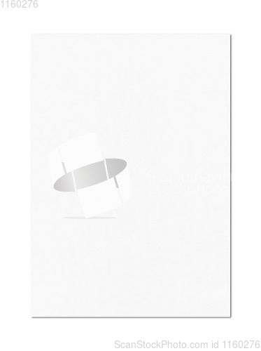 Image of Blank White A4 paper sheet mockup template