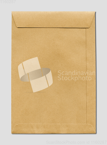 Image of Large A4 brown paper enveloppe mockup template