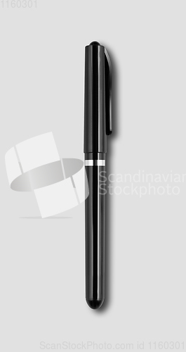 Image of Black felt pen isolated on grey