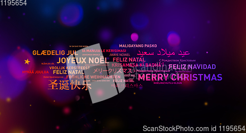 Image of Merry Christmas card from the world