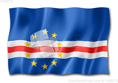 Image of Cape Verde flag isolated on white