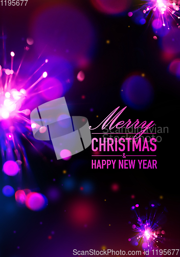 Image of Merry Christmas and New Year card