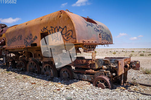 Image of Train cemetery in Uyuni, Bolivia