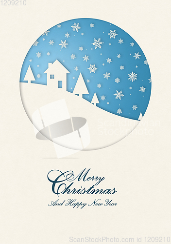 Image of Merry Christmas winter card