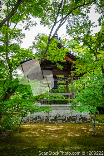 Image of Bell pavilion in Kinkaku-ji temple, Kyoto, Japan