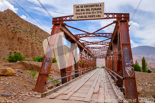 Image of Old bridge in Tilcara, Argentina