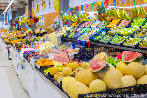 Image of fruits Bolhao market  Porto, Portugal