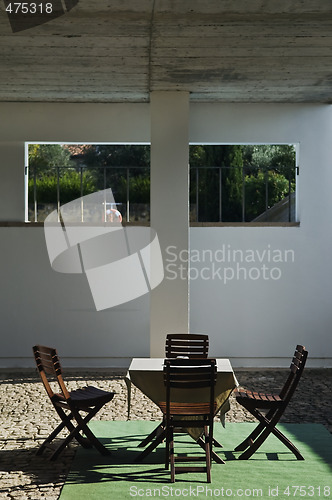 Image of Coffee table in the patio