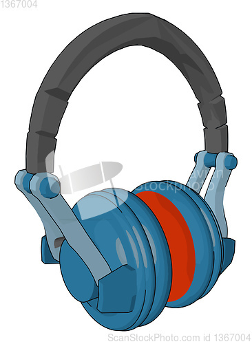 Image of Head phone a electric device vector or color illustration
