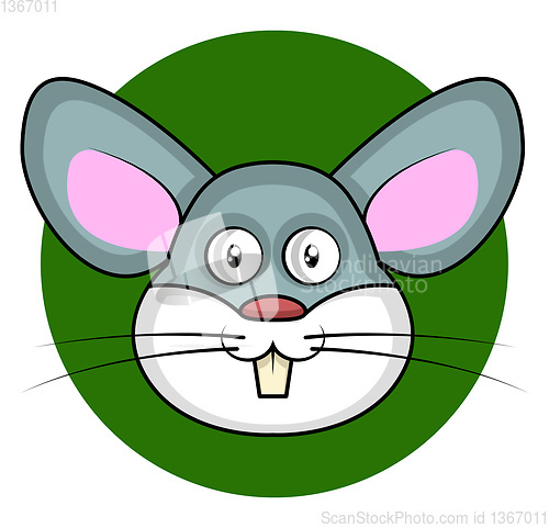 Image of Cute cartoon rabbit vector illustartion on white background