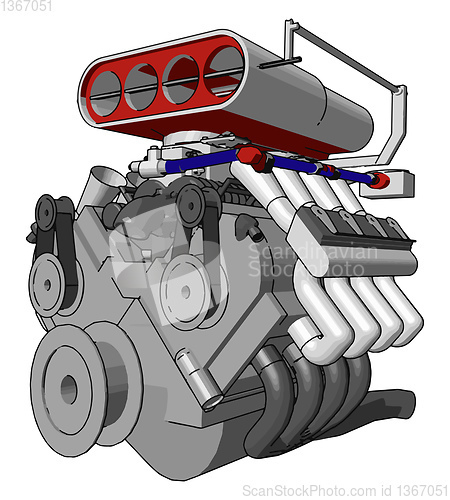 Image of Invention of mechanical engineer vector or color illustration