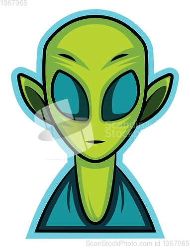 Image of Gaming logo of an alien illustration vector on white background 