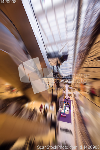 Image of Abstract blur of beautiful luxury shopping mall