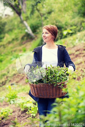 Image of woman gardening