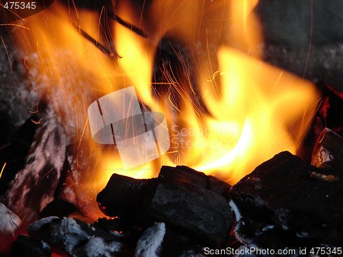 Image of Burning coals