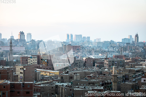 Image of sunset scenery at Cairo Egypt