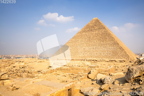 Image of Pyramids at Giza Cairo Egypt