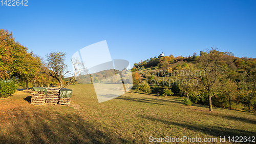 Image of rural scenery with the Saint Remigius Chapel Germany