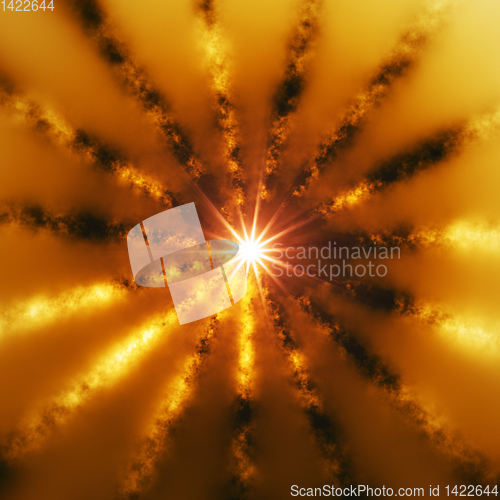 Image of hot sun explosion