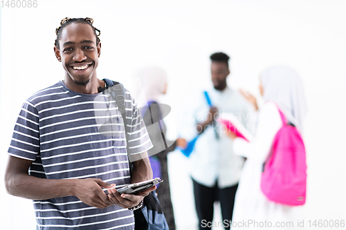 Image of young  african student