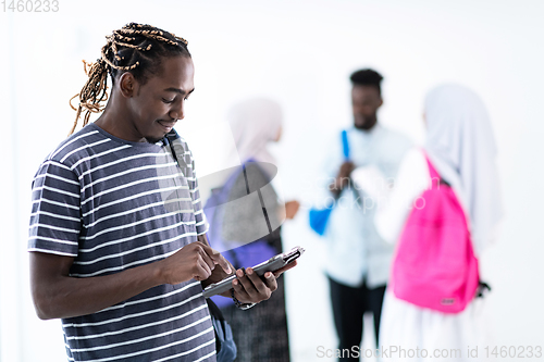 Image of young  african student