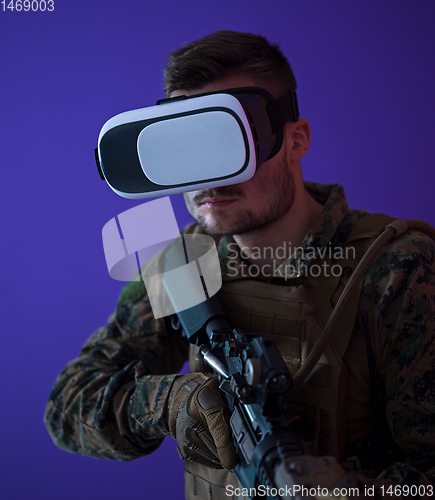 Image of soldier virtual reality