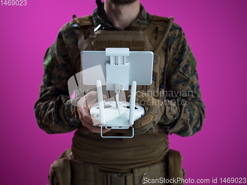 Image of soldier drone technician