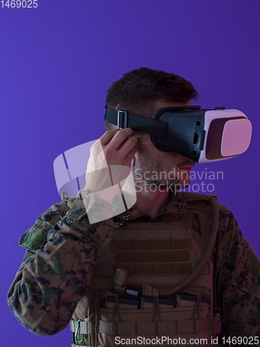 Image of soldier virtual reality